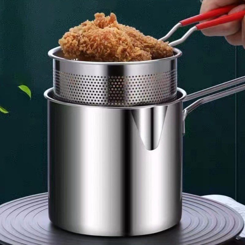 Induction Cooker - Penggorengan Baja Tahan Karat 304 Dengan