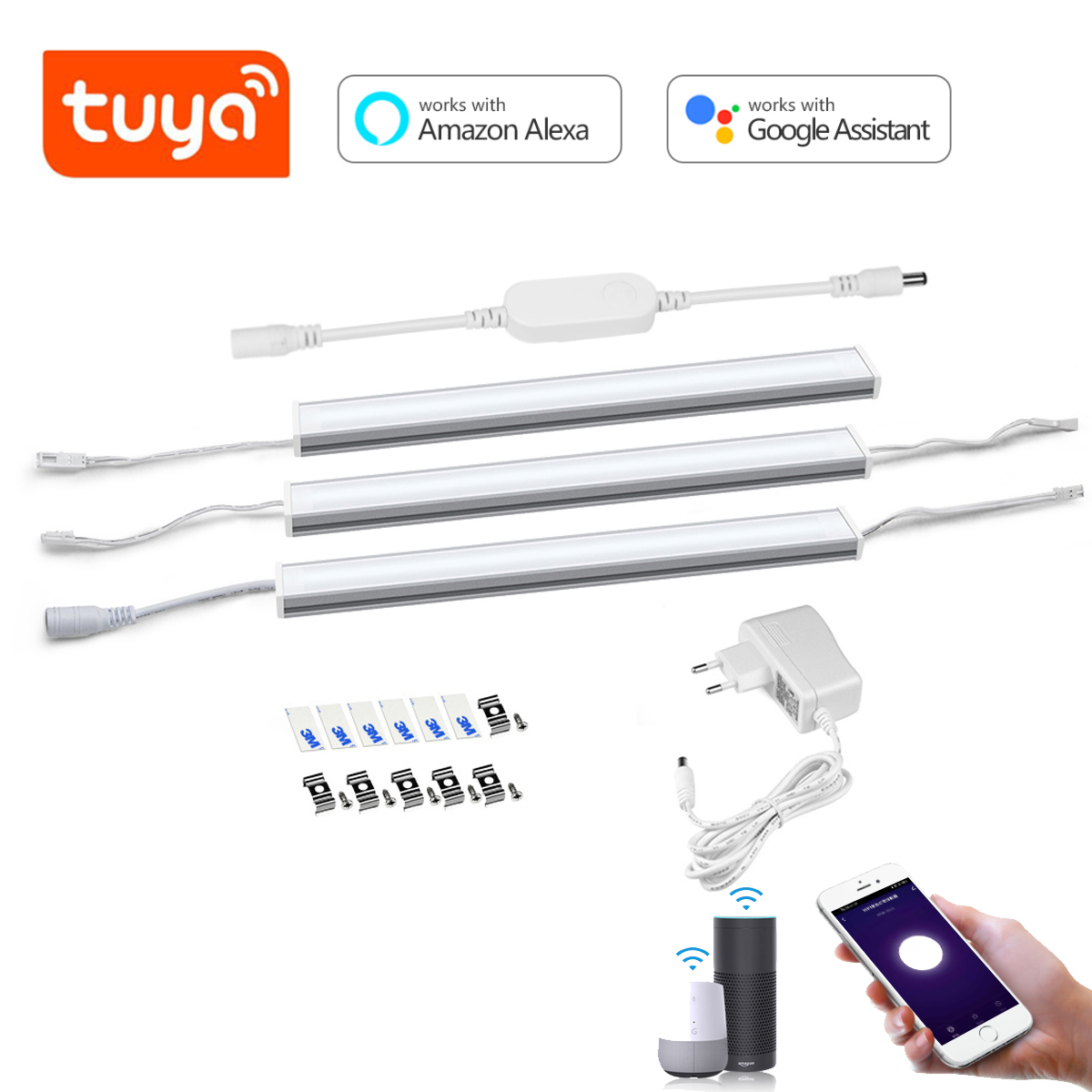 Kitchen Appliances Cabinet - Kit Lampu LED Aluminium Smart Tuya