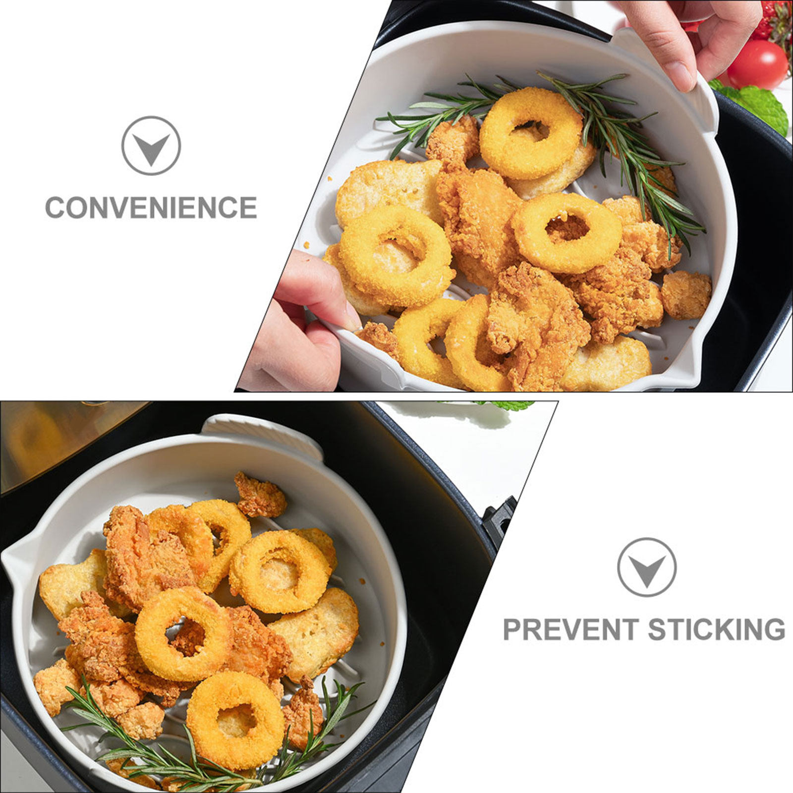 Air Fryer - Alas Panggang Silikon untuk Penggoreng Udara,
