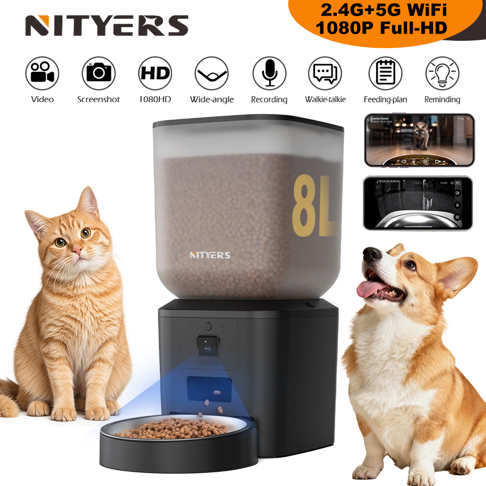 Kitchen Appliances Video - Nityers 8L Pengumpan Kucing Otomatis Dengan