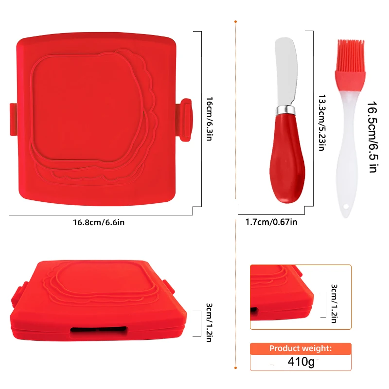 Set Peralatan Dapur 3-in-1: Pe - Toaster ulasan dan harga