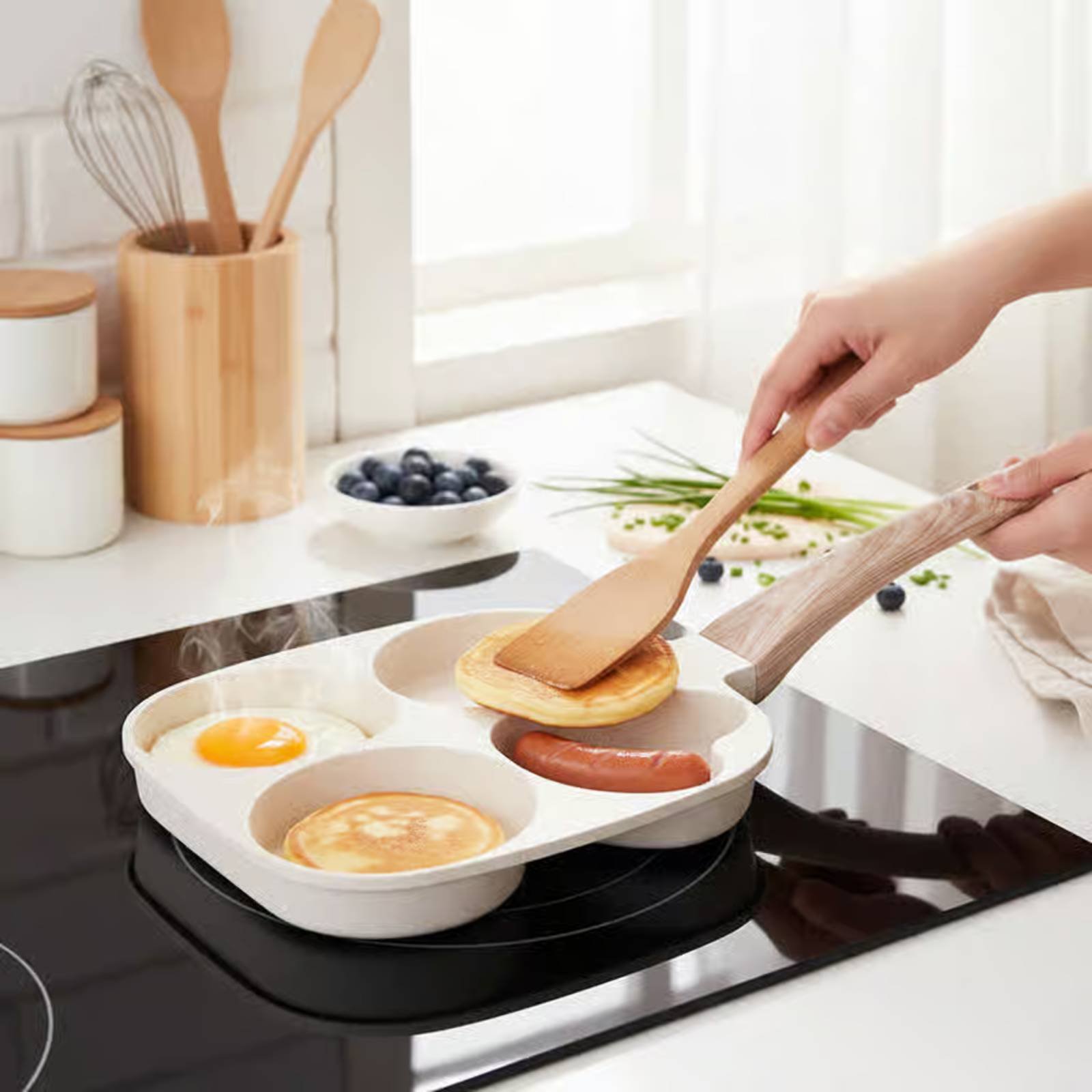 Wajan Sarapan Anti Lengket Tah - Induction Cooker ulasan dan harga