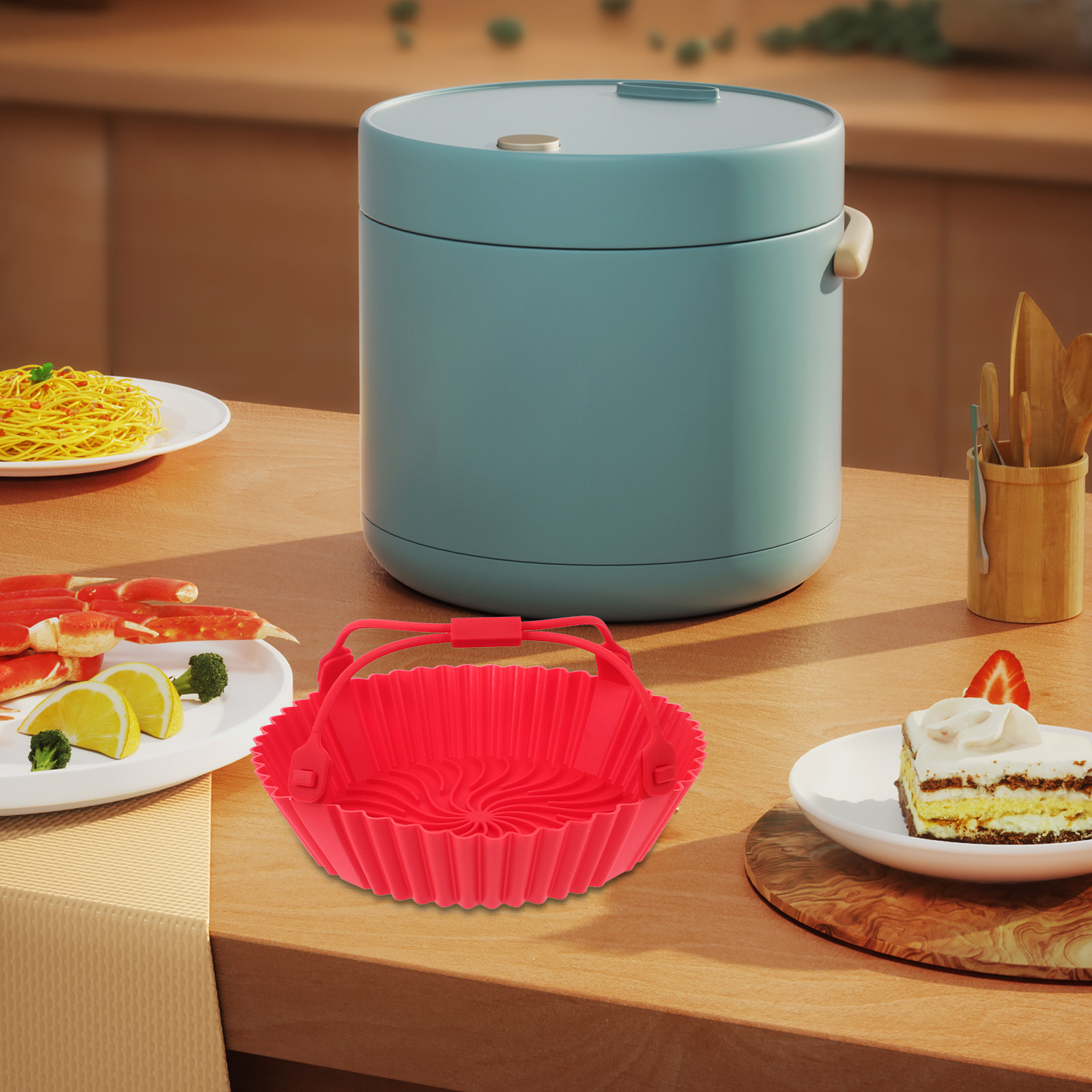 Nampan Silikon untuk Air Fryer - Air Fryer ulasan dan harga