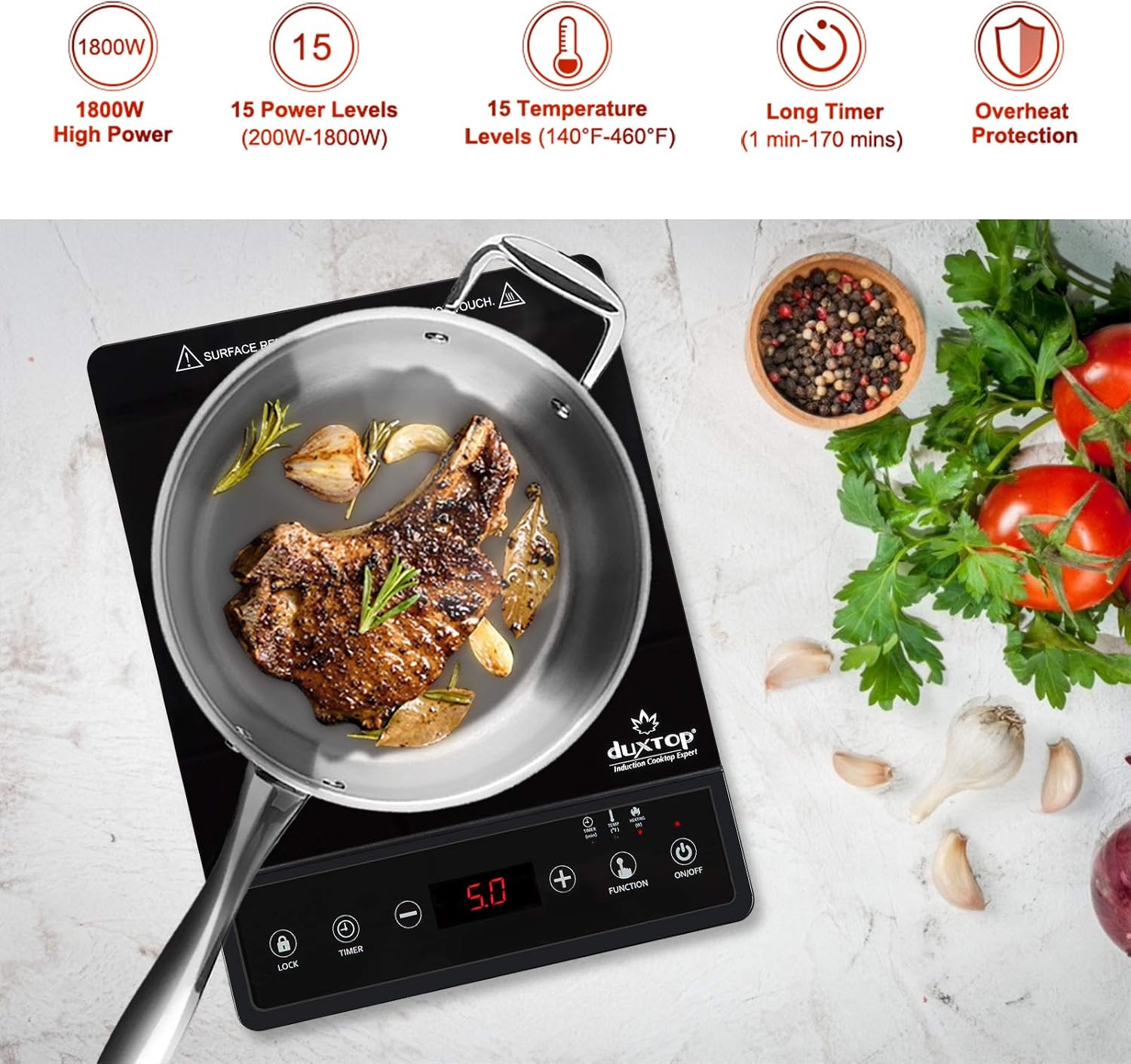 Kompor Induksi Portabel, Kompo - Induction Cooktop Portable ulasan dan harga